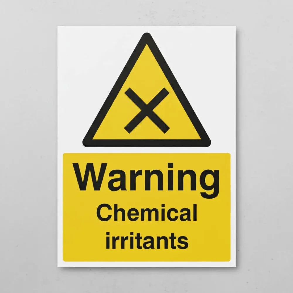 Warning chemical irritants