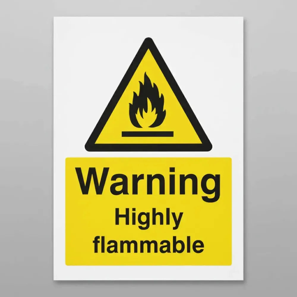 Warning highly flammable