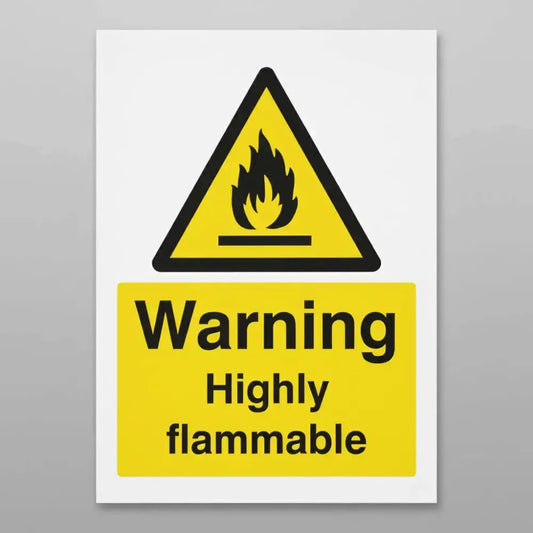 Warning highly flammable
