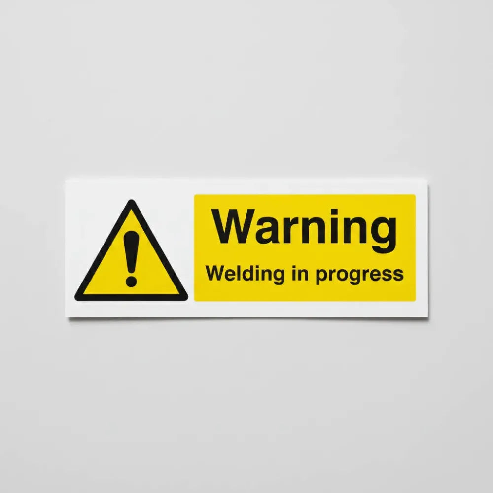 Warning welding in progress