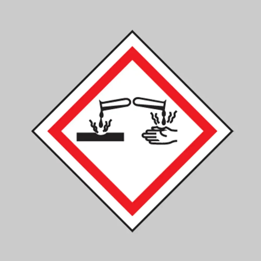 Corrosive GHS label