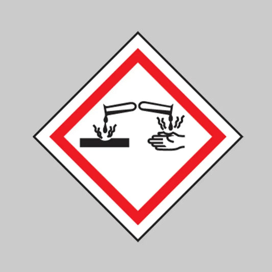 Corrosive GHS label