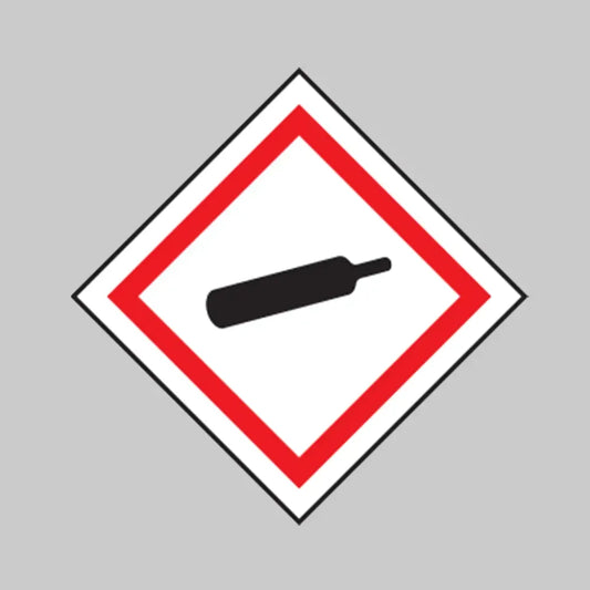 Compressed gas GHS label