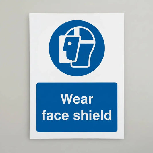 Wear face shield