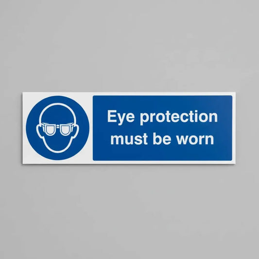 Eye protection must be worn