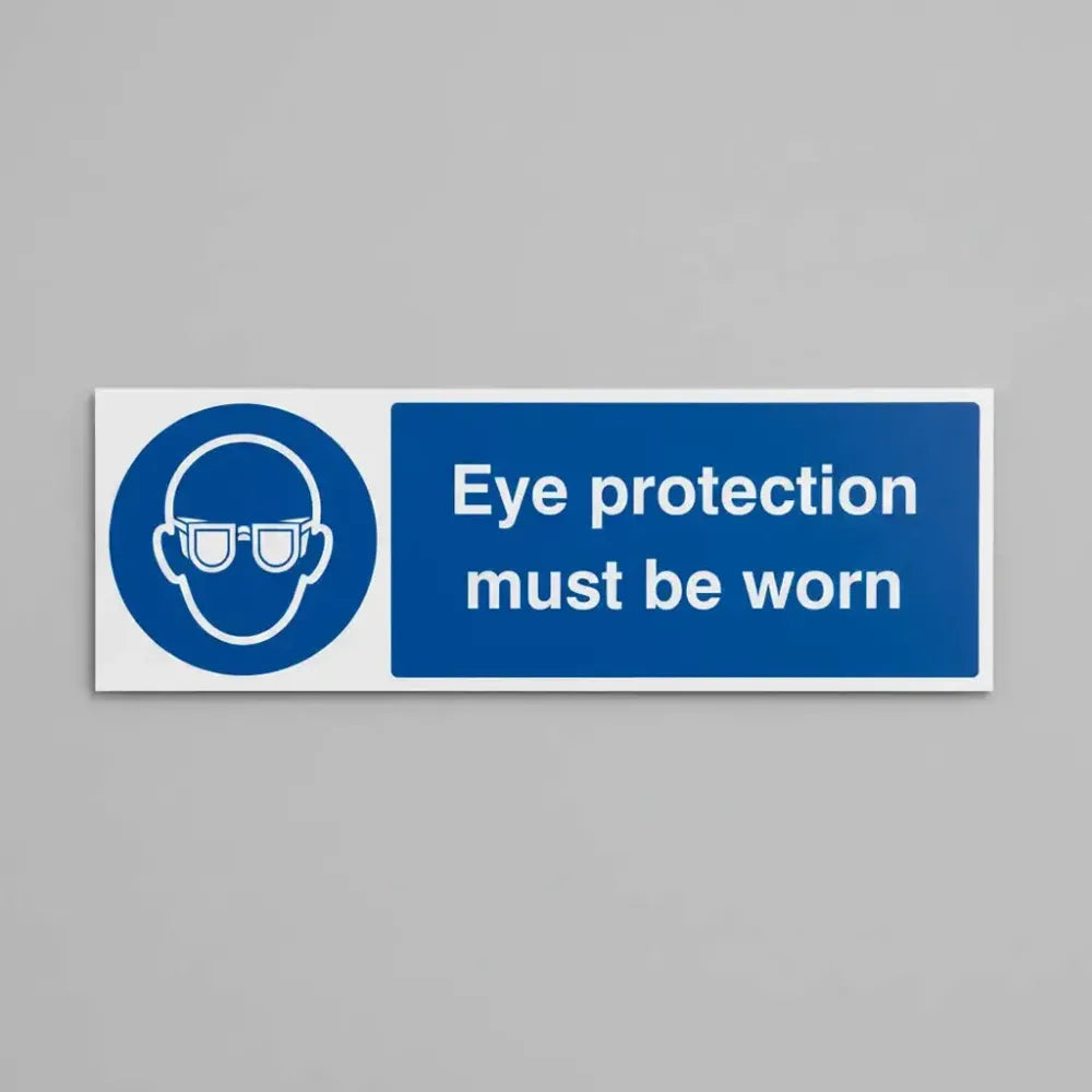 Eye protection must be worn