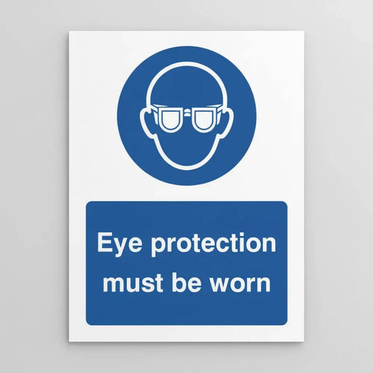 Eye protection must be worn