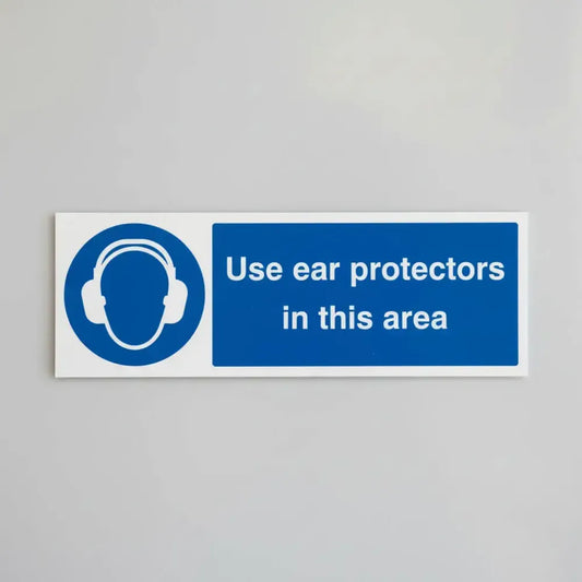 Use ear protectors in this area