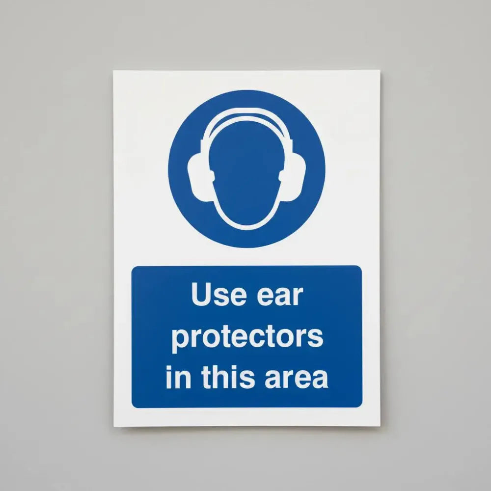 Use ear protectors in this area