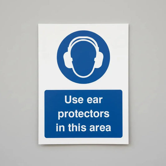 Use ear protectors in this area