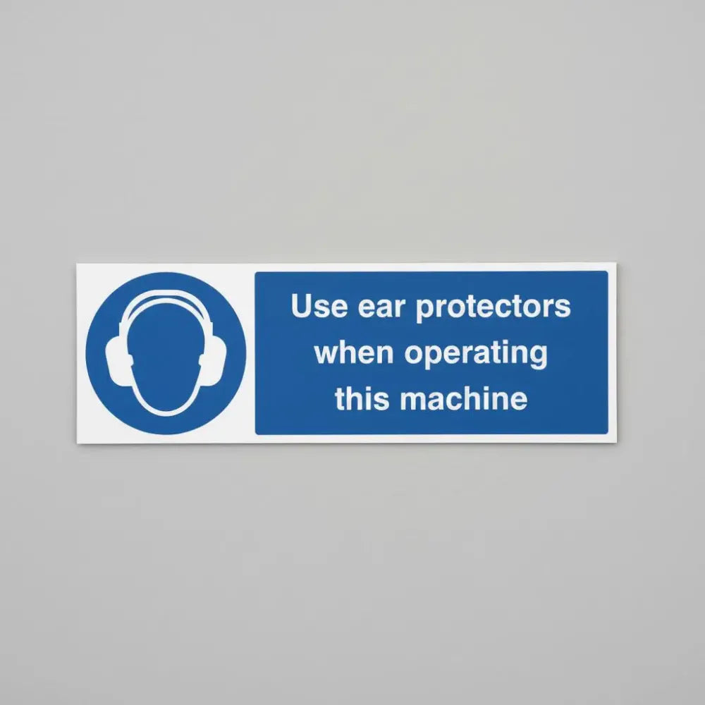 Use ear protectors when operating this machine