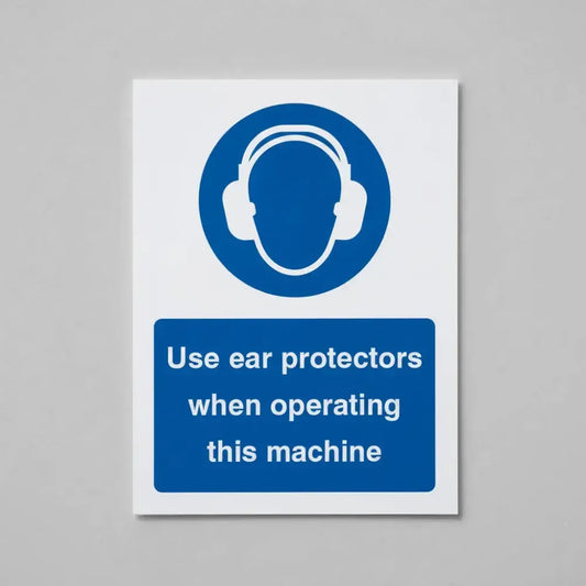 Use ear protectors when operating this machine