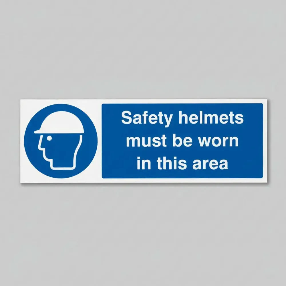 Safety helmets must be worn in this area