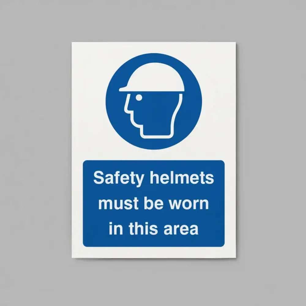 Safety helmets must be worn in this area