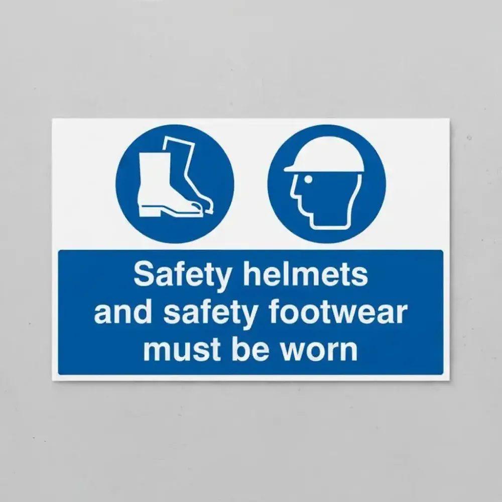 Safety helmets and safety footwear must be worn