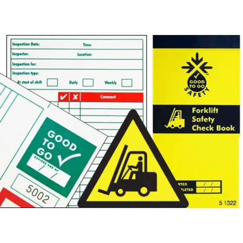 Good To Go Safety Forklifts Check Book - 25 inspections