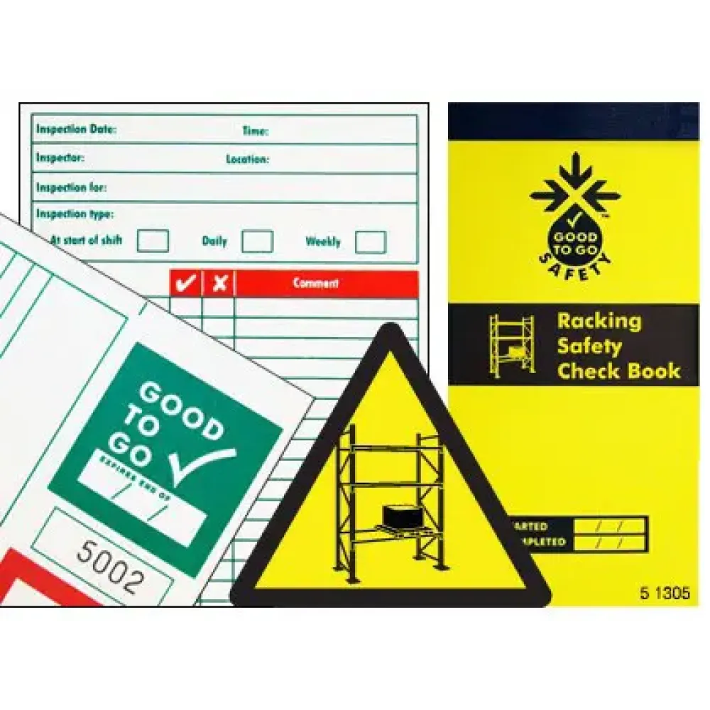 Good To Go Safety Racking Check Book - 25 inspections