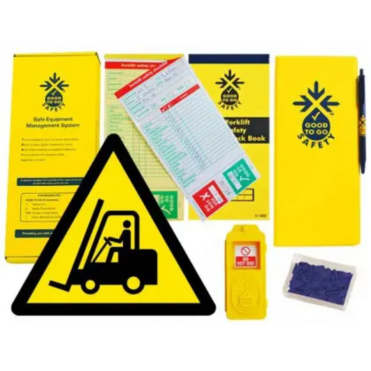 Good To Go Safety Forklifts Weekly Kit (1 tag, 100 seals, 2 check books & 1 wallet with pen)