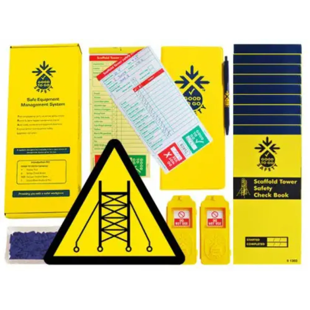 Good To Go Safety Scaffold Tower Daily Kit (2 tags, 300 seals, 11 check books & 1 wallet with pen