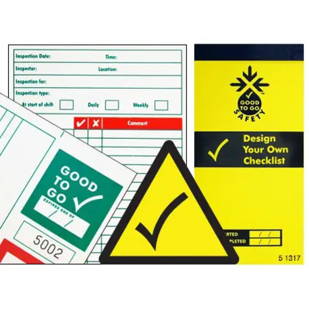 Good To Go Safety Bespoke Check book - 25 inspections
