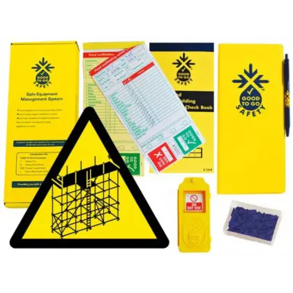 Good To Go Safety Fixed Scaffolding Weekly Kit (1 tag, 100 seals, 2 check books & 1 wallet with pen)