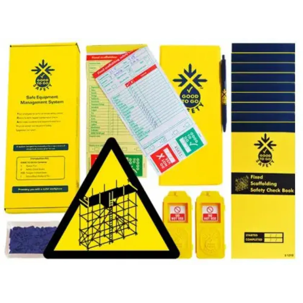 Good To Go Safety Fixed Scaffolding Daily Kit (2 tags, 300 seals, 11 check books & 1 wallet with pen