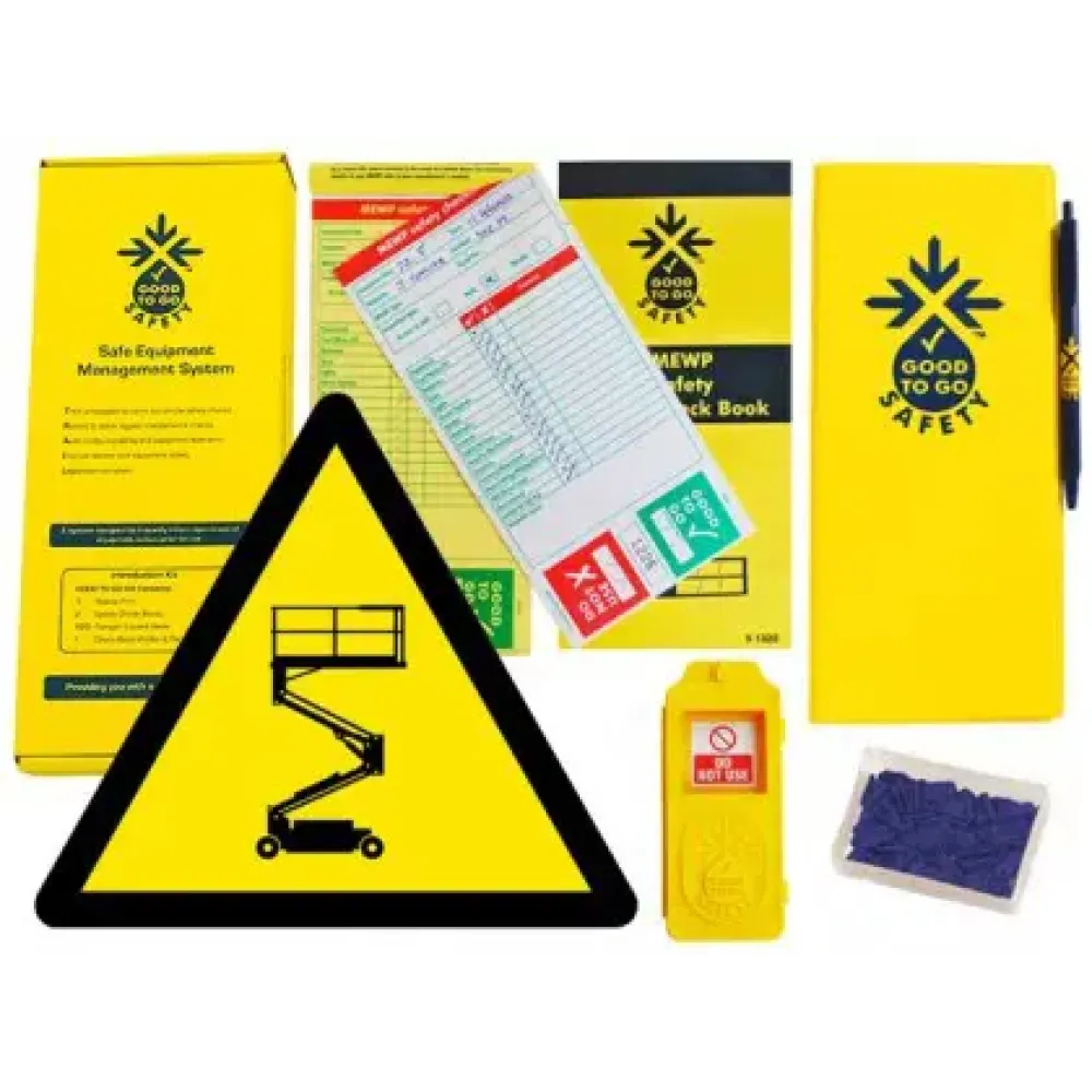 Good To Go Safety MEWP Weekly Kit (1 tag, 100 seals, 2 check books & 1 wallet with pen)
