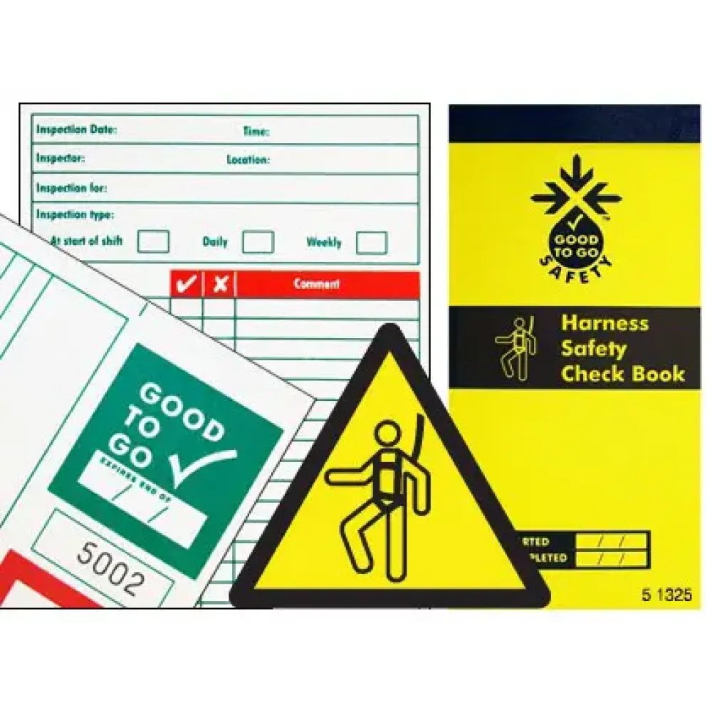 Good To Go Safety Harness Check Book - 25 inspections