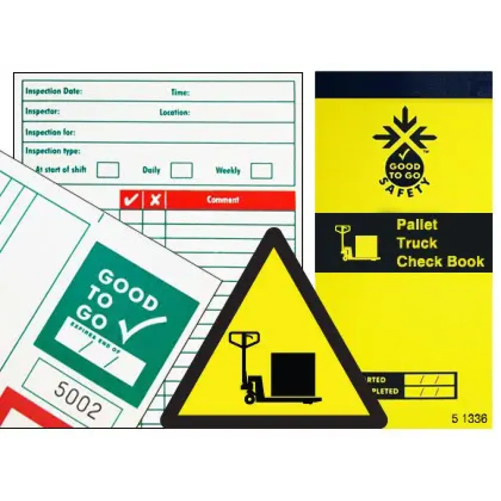 51336 Good To Go Safety Pallet Truck Check Book - 25 inspections Miscellaneous