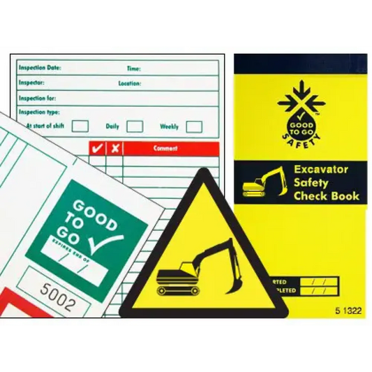Good To Go Safety Excavator Check Book - 25 inspections