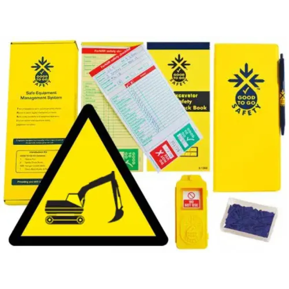 Good To Go Safety Excavator Weekly Kit (1 tag, 100 seals, 2 check books & 1 wallet with pen)