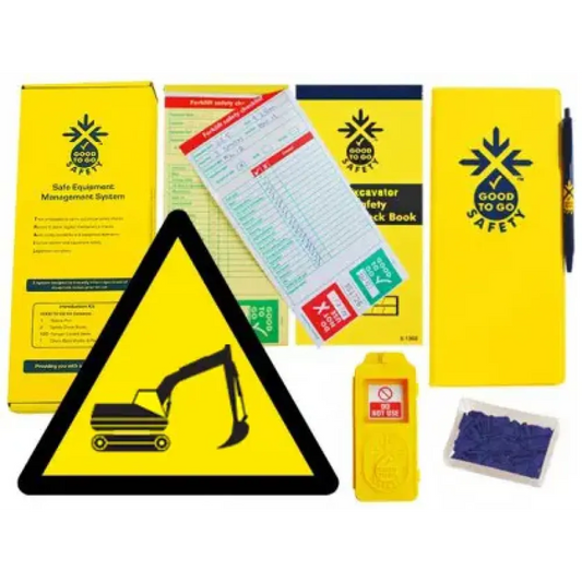 Good To Go Safety Excavator Weekly Kit (1 tag, 100 seals, 2 check books & 1 wallet with pen)