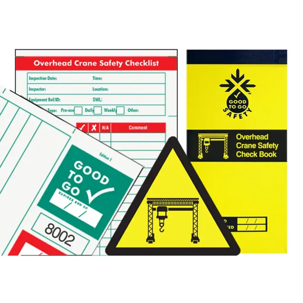 51351 Good To Go Safety Overhead Crane Check Book - 25 inspections Miscellaneous