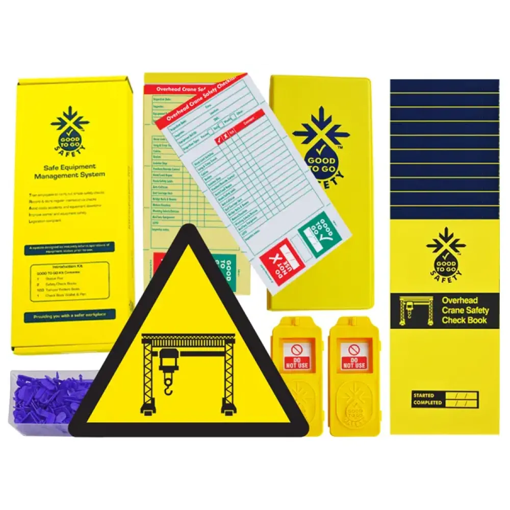 51353 Good To Go Safety Overhead Crane Daily Kit (2 tags, 300 seals, 11 check books & 1 wallet with pen) Miscellaneous
