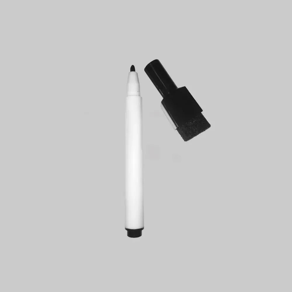 51377 Dry wipe pen - black, fine tip - with magnet and eraser attached Miscellaneous