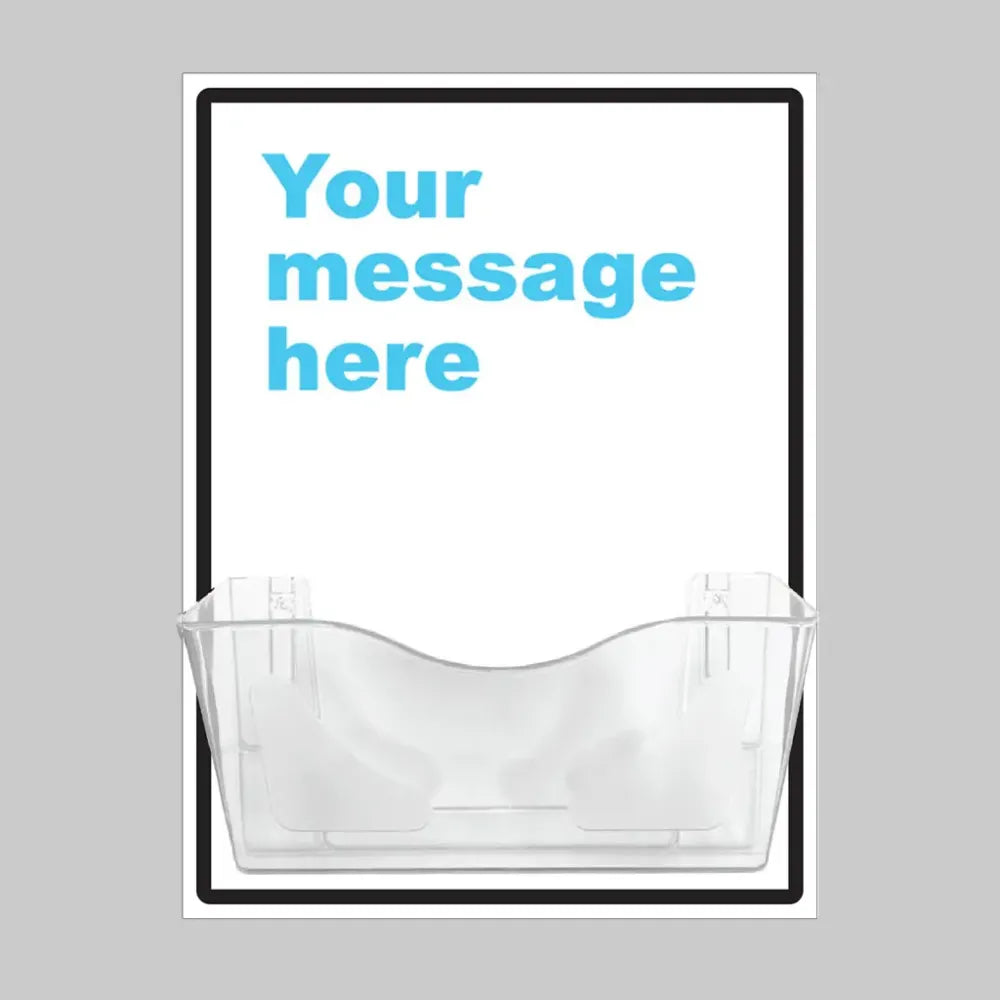 51385 Bespoke Your Message Document Holder on 10mm Foam PVC 450x600mm Miscellaneous - Posters & Frames (440x600mm)