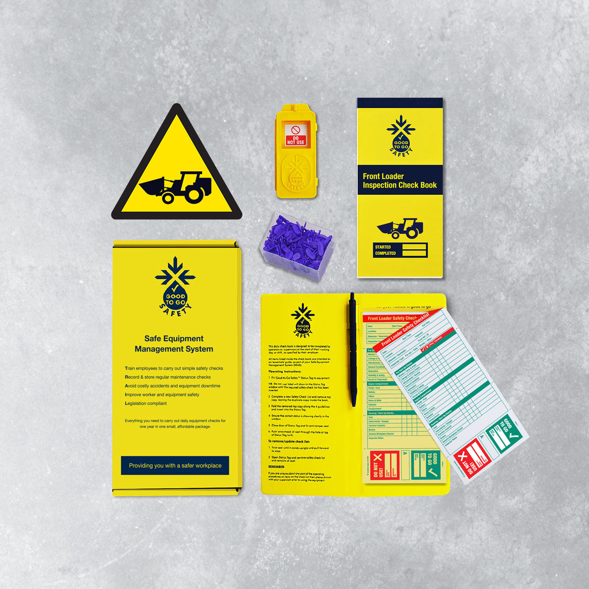 51409 Good To Go Safety Front Loader Weekly Kit (1 tag, 100 seals, 2 check books & 1 wallet with pen) Miscellaneous