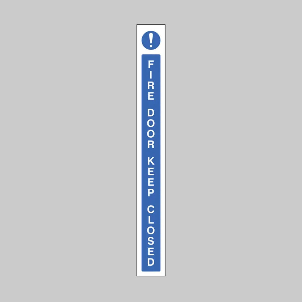 Fire door keep closed door edge strip 45x400mm self adhesive vinyl