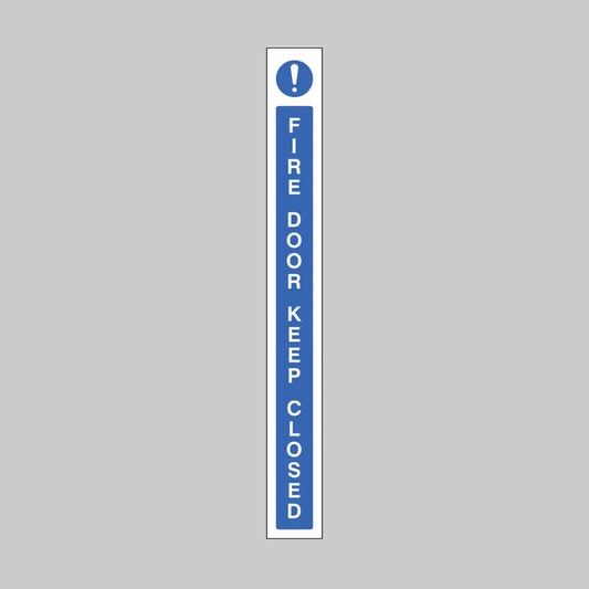 Fire door keep closed door edge strip 45x400mm self adhesive vinyl
