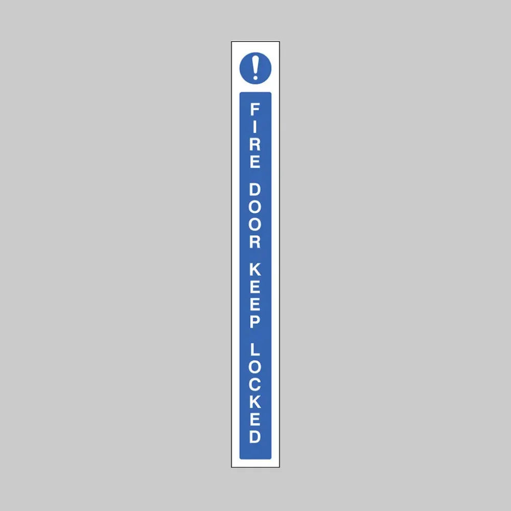 Fire door keep locked door edge strip 45x400mm self adhesive vinyl