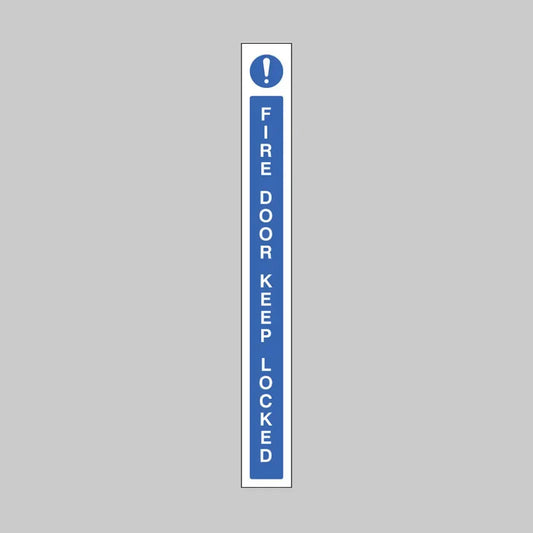Fire door keep locked door edge strip 45x400mm self adhesive vinyl