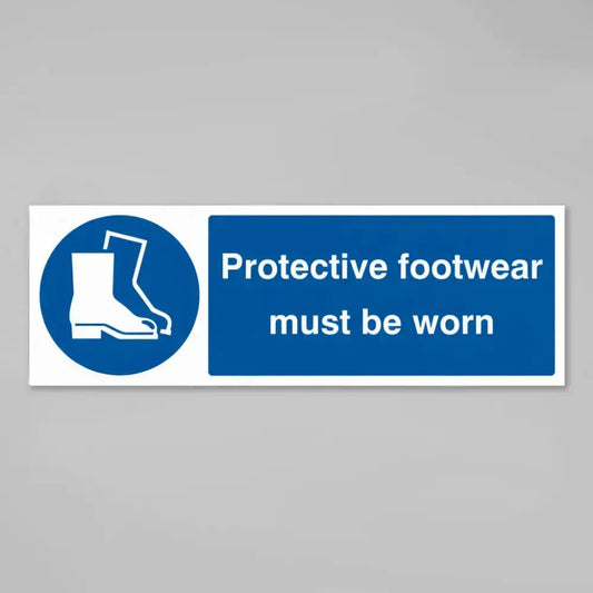 Protective footwear must be worn
