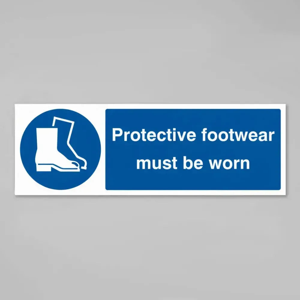 Protective footwear must be worn