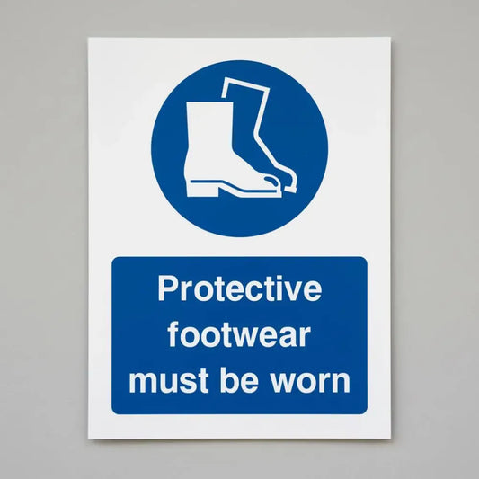 Protective footwear must be worn