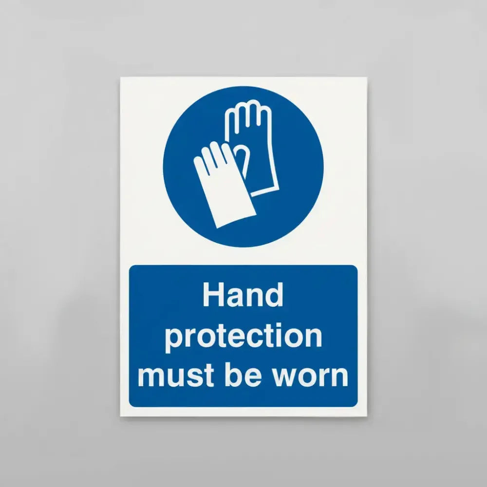 Hand protection must be worn