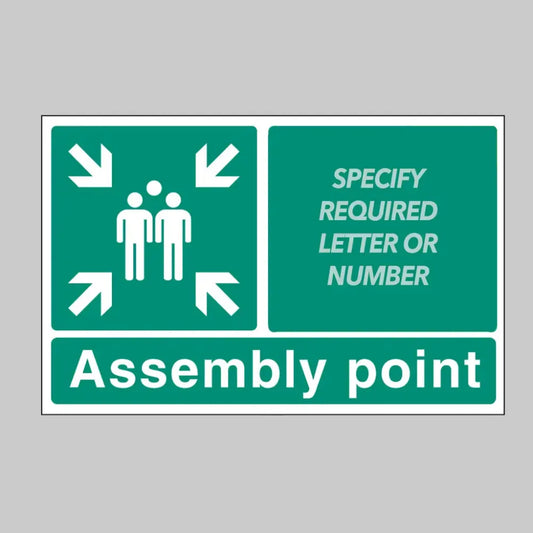 Special Assembly point rigid plastic 600x400mm