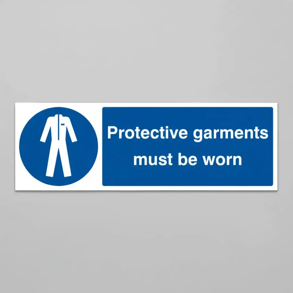 Protective garments must be worn