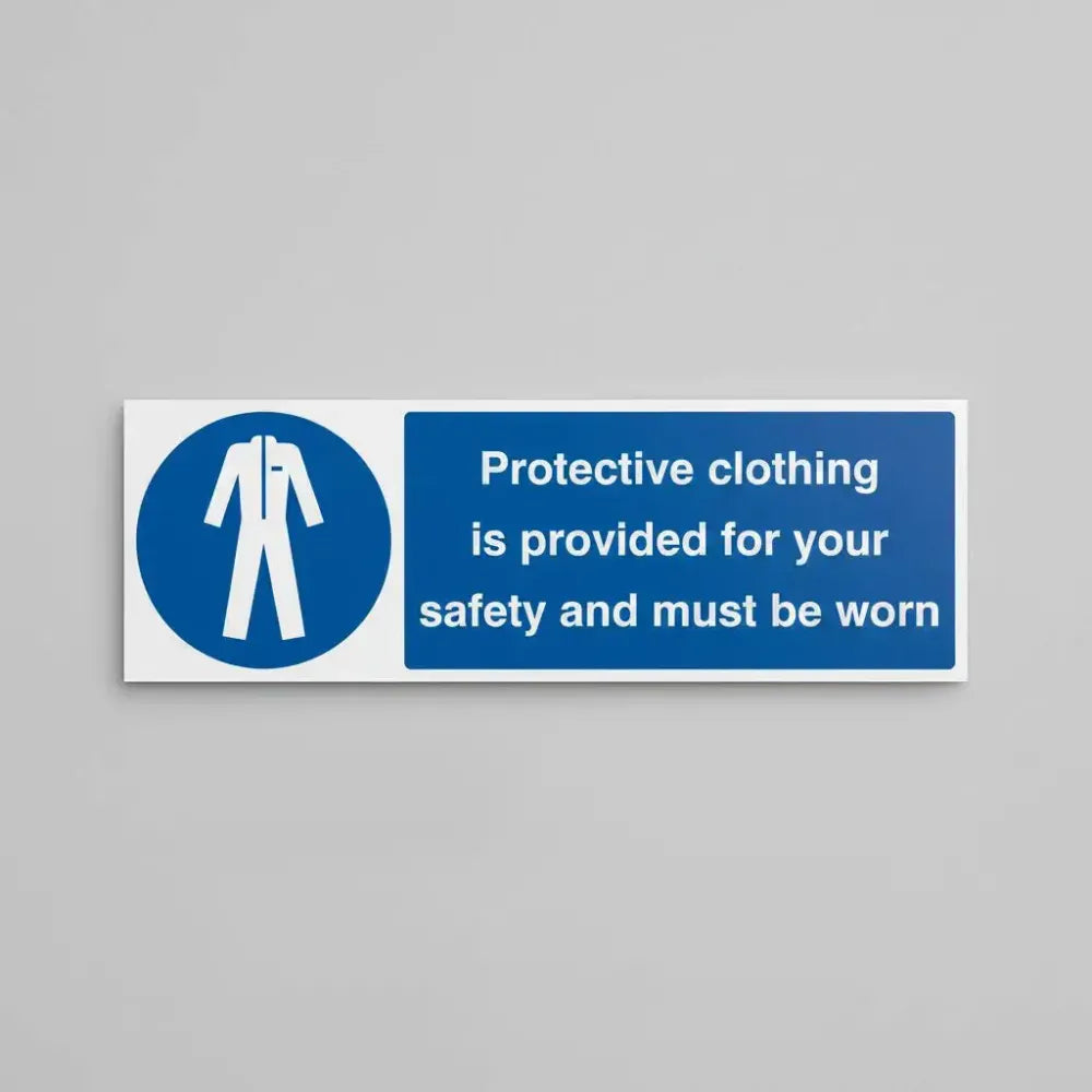 Protective clothing is provided for your safety and must be worn