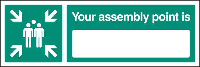 52159 Your assembly point is 450x150mm rigid plastic  (450x150mm) Safety Sign