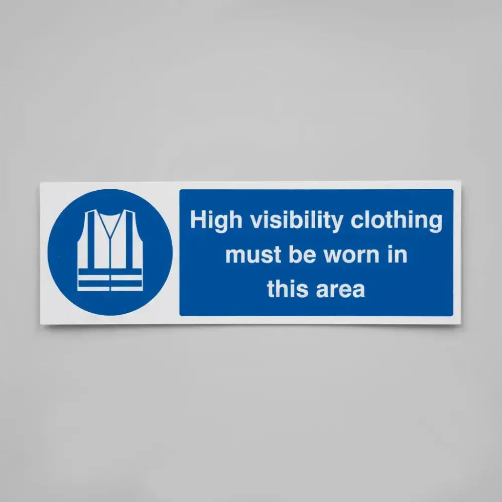 Hi visibility clothing must be worn in this area